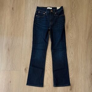 Madewell Cali Demi Boot Dark Wash Jeans